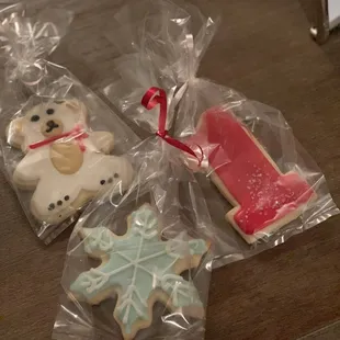 Son's winter themed 1st birthday party. Coordinated with the invitations. Adorable and absolutely delicious.