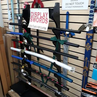 Display swords.
