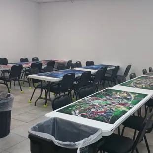Large gaming space.