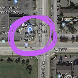 This is google maps showing the exact location of the thieves.