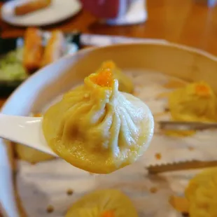 Crab Roe Soup Dumplings