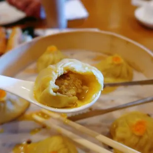 Crab Roe Soup Dumplings