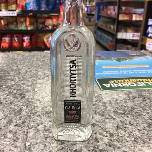 a bottle of vodka