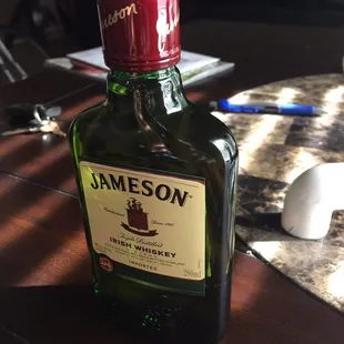 a bottle of jameson
