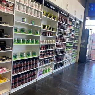 Their protein shakes including post and pre workout.