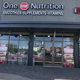 the front of the store