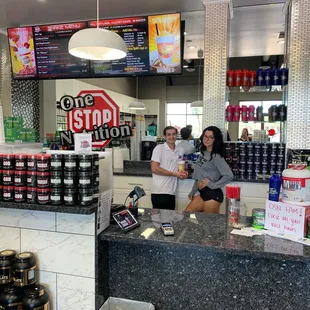 two people in a store