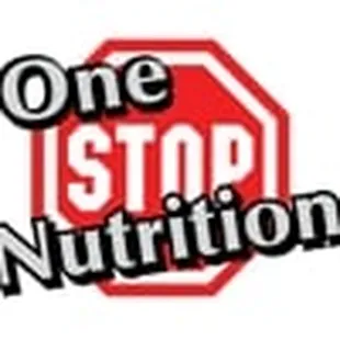 a stop sign with the words one stop nutrition