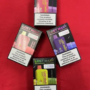 We have all kinds of different disposable vapes like Elf Bar,Fume,Hyde,Lostmary,ETC