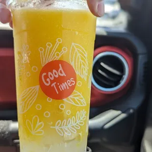 Mango slush with aloe