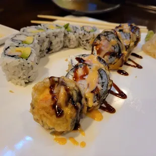 California Roll and Dynamite Roll