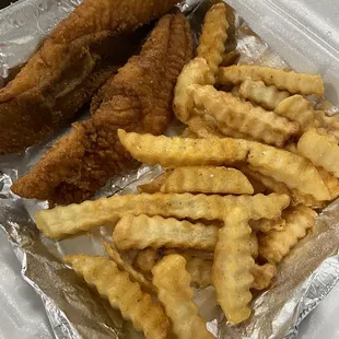 Catfish and fries