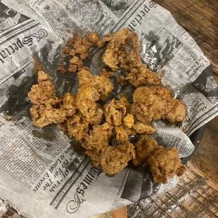 Fried gizzards