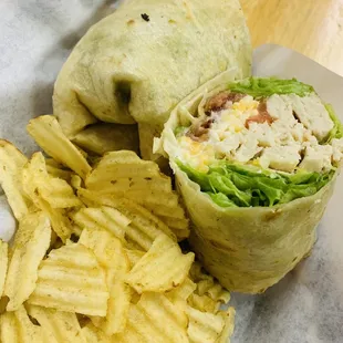 Chicken bacon ranch wrap