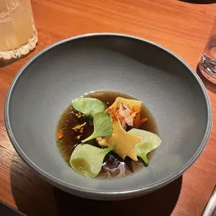 Smoked eel tortelloni