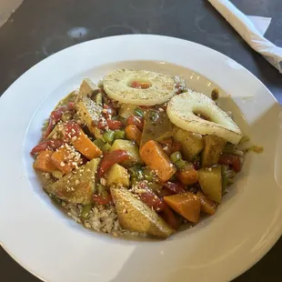 CRISPY TOFU AND TRIPLE P CURRY