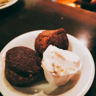 Blue corn cornbread with whipped maple butter! An absolute favorite!