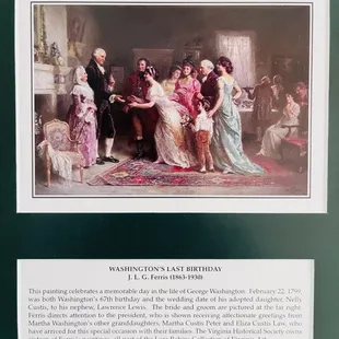 George Washington has a exquisite taste for nice rugs