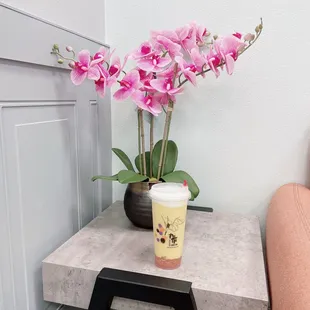 Passionfruit Yakult Slush with Guava Boba