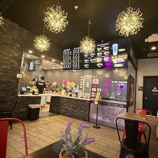  the inside of the restaurant