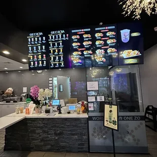  the inside of the restaurant