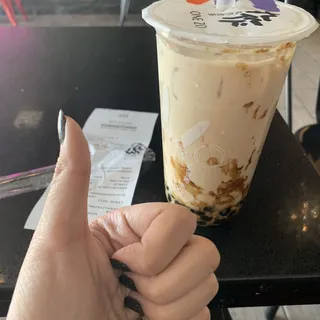 5. Brown Sugar Green Milk Tea