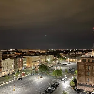 View of the city from the rooftop