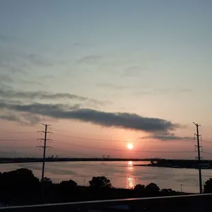 Sunrise from the outdoor terrace