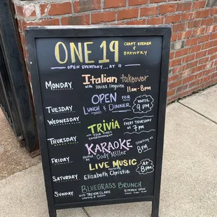 Daily specials