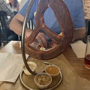 The Big Helga pretzel appetizer