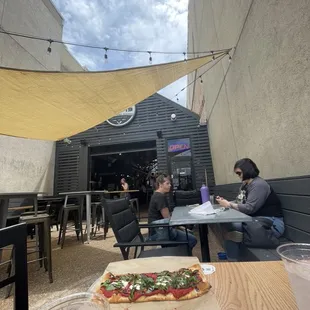 Margarita Flatbread
 Outside Patio