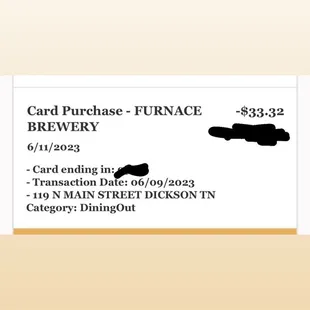 Proof that I was over charged for drinks