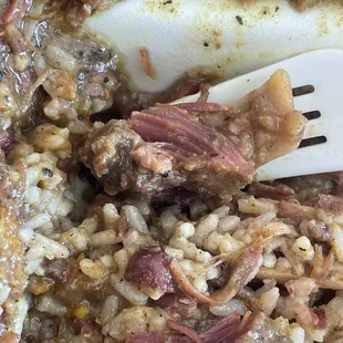 Delicious, tender slow cooked goat with the best color
