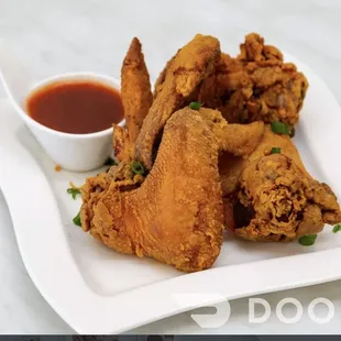 Deep fried wings