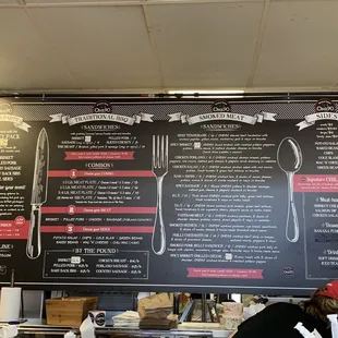 Menu as of 3/28/2021