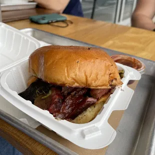 Spicy Brisket Sandwich