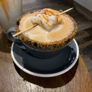 The s'mores latte in all its glory
