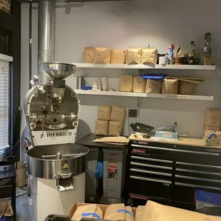 Some of the seating area in the back gives you a behind-the-scenes look