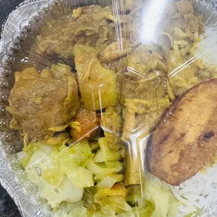 Curry chicken lunch special