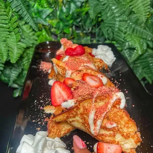 Fruity pebbles French toast