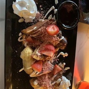 Strawberry crunch French Toast