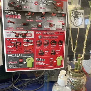 Sales &amp; sanitizer at the register