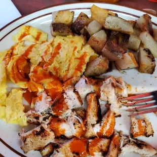 Grilled chicken n eggs