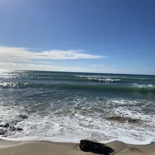 Beautiful day at the beach. Love the sounds of the endless waves