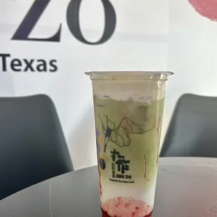 Strawberry Uji Matcha Latte