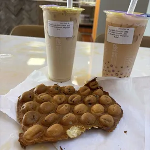 food, waffles