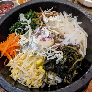 Octopus Dolsot Bibimbap