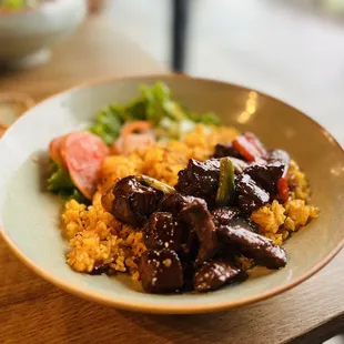 OJ&apos;s Fried Tomato Rice &amp; shaking beef