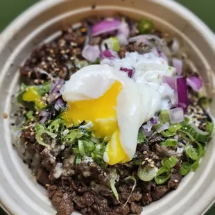 Beef bulgolgi with sweet potato noodles (small size) ~ $16