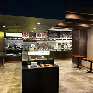 interior, sushi and sashimi